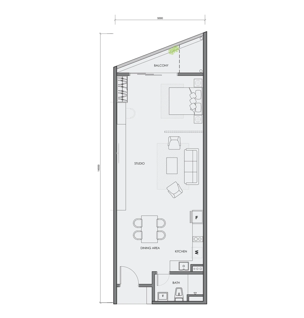 Large studio