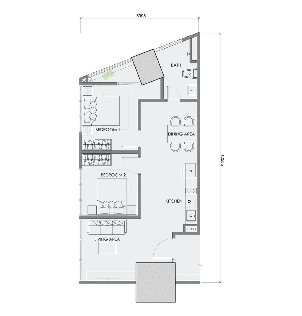 2 Bedroom